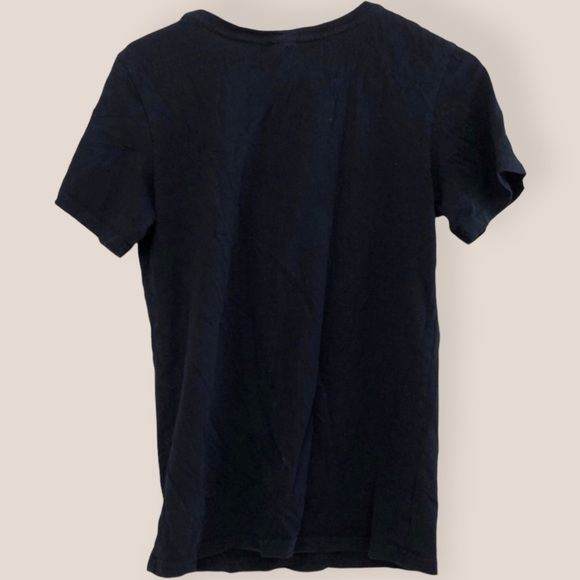 BLACK Collegiate Crew Neck New York University NYU Preppy Short Sleeve Tee - Picture 5 of 5